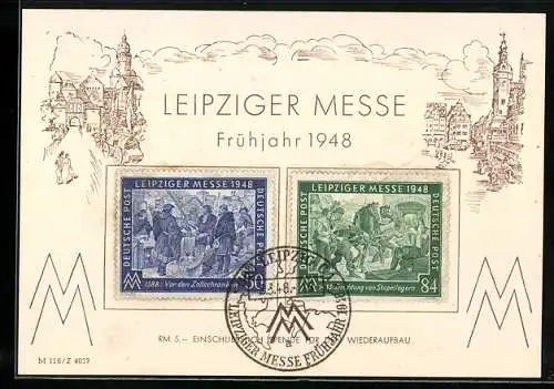 AK Leipziger Messe, Sonderbriefmarken und Sonderstempel