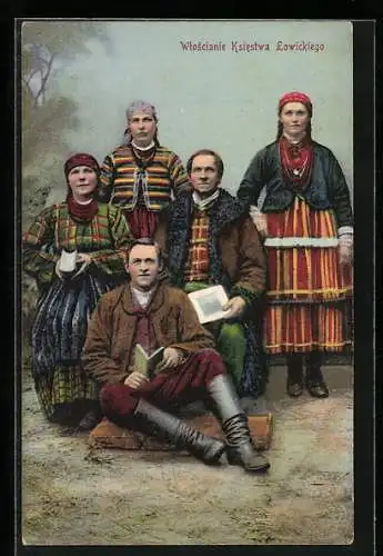 AK Wloscianie Ksiestwa Lowickiego, polnische Tracht