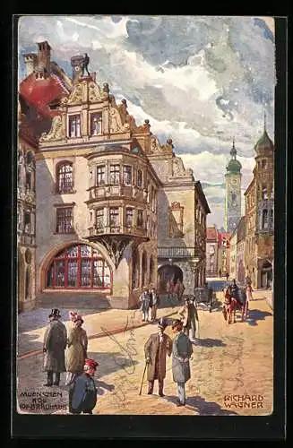 Künstler-AK Richard Wagner: München, Kgl. Hofbräuhaus