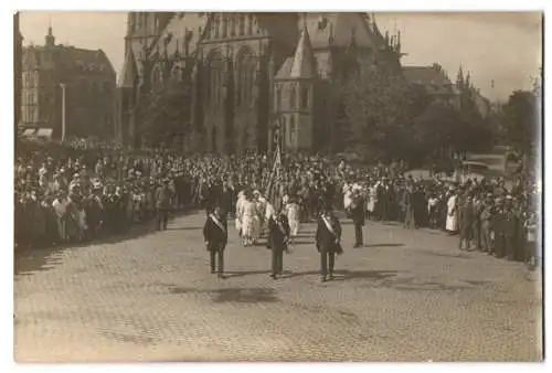 Fotografie unbekannter Fotograf, Ansicht Saarbrücken, Rheinische Tausendjahrfeier 1925