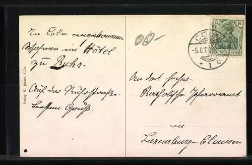 AK Köln, XX. Eucharistischer Kongress 1909, Gruppenfoto von Geistlichen