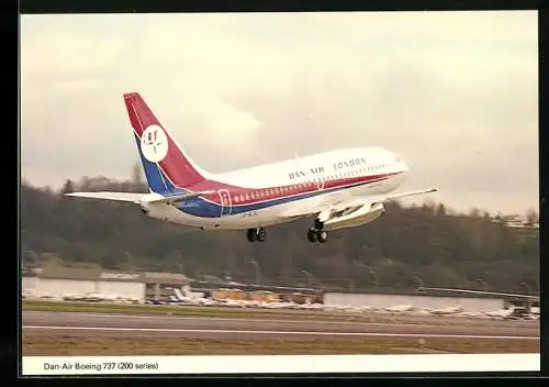 AK Flugzeug Boeing 737, Passagierflugzeug der Dan-Air London