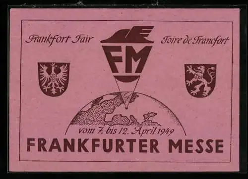 AK Frankfurt, Frankfurter Messe 1949