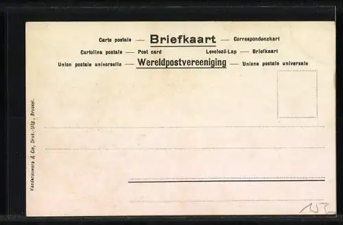 AK Les Timbres Hollandais, niederländische Briefmarken