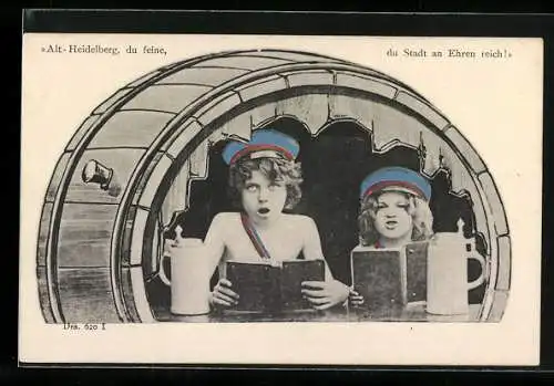 AK Heidelberg, Zwei kleine Studenten loben Heidelberg, studentische Szene