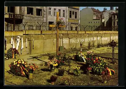 AK Berlin, Mahnmal Peter Fechter am Checkpoint Charlie