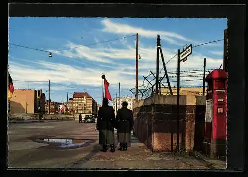 AK Berlin, Checkpoint Charlie, Passierstelle Friedrichstrasse