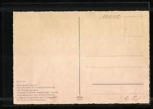 AK Berlin, Checkpoint Charlie, Passierstelle Friedrichstrasse