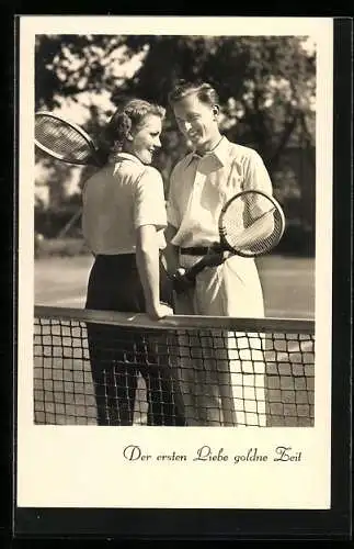 AK Gutbetuchte auf Tennis-Platz