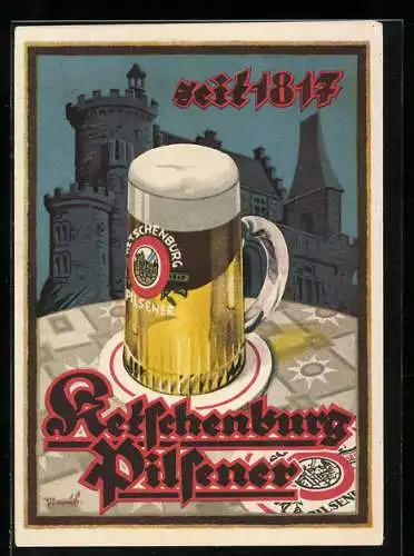 AK Stolberg / Rheinland, Brauerei-Werbung, Ketschenburg-Pilsener, seit 1817, trinkt das gute Bier...