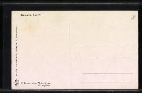 Künstler-AK sign. H. Brasen: Mutterfreude, Dänische Kunst