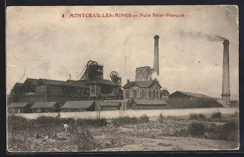 AK Montceau-les-Mines, Puits Saint-Francois et installations industrielles