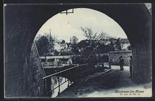 AK Montceau-les-Mines, Un coin de Bel air