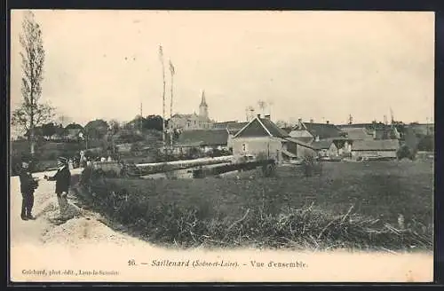 AK Saillenard, Vue d`ensemble des bâtiments et de l`église