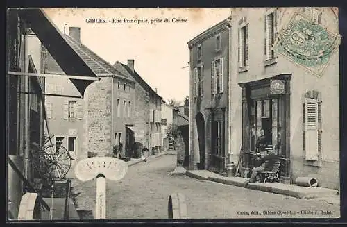 AK Gibles, Rue Principale, prise du Centre