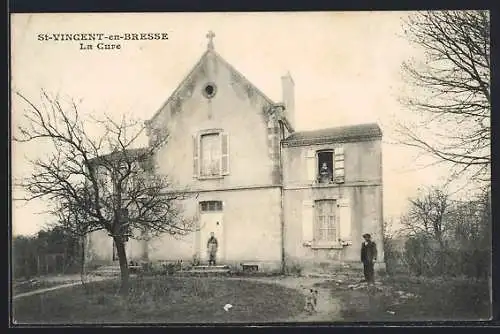 AK Saint-Vincent-en-Bresse, La Cure