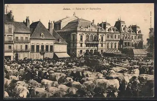 AK Autun, Foire du 1er Septembre