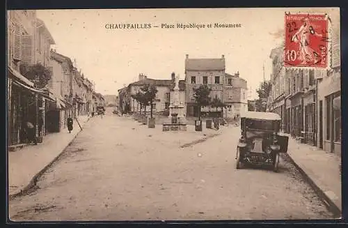 AK Chauffailles, Place République et Monument