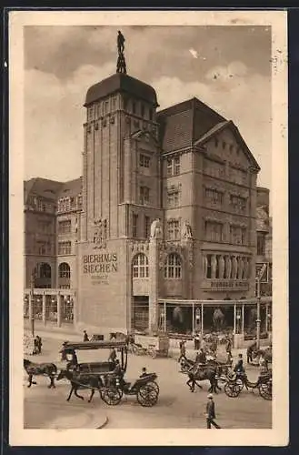 AK Berlin, Am Potsdamer-Platz, Bierhaus Siechen