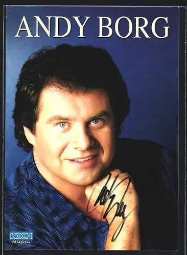 AK Musiker Andy Borg mit original Autograph