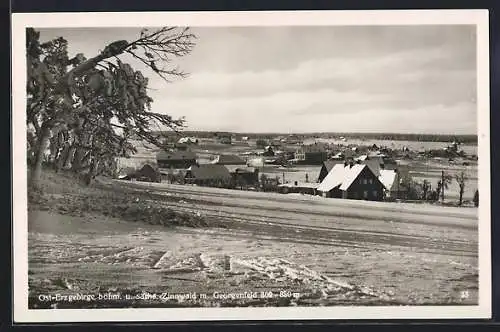 AK Georgenfeld, Ortsansicht mit Zinnwald