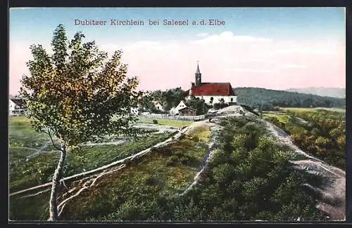 AK Salesel a. d. Elbe, Dubitzer Kirchlein