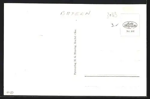 AK Kochel, Walchenseewerk mit Wald