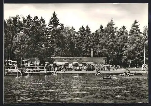 AK Schneeberg / Erzgebirge, Strandbad Filzteich