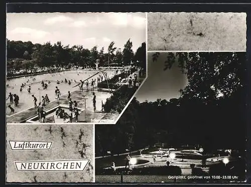 AK Neukirchen / Ziegenhain, Schwimmbad und Golfplatz