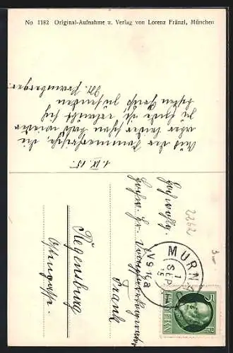 AK Murnau / Obb., Ansicht mit Krottenkopf und Esterberg