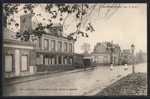 AK Laigle, Avenue de la Gare, Hôtel du Paradis