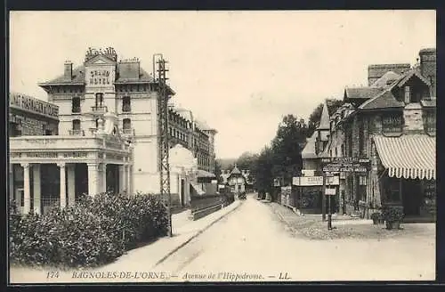 AK Bagnoles-de-l`Orne, Avenue de l`Hippodrome
