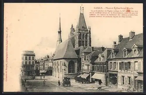 AK Laigle, Place et Eglise St-Martin