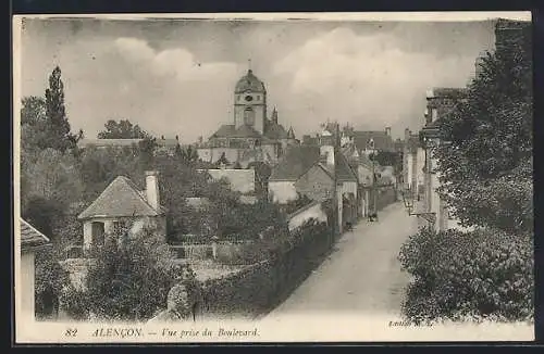 AK Alencon, Vue prise du Boulevard
