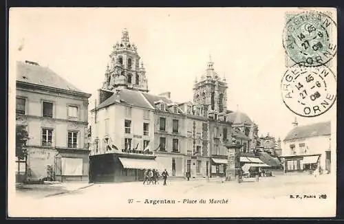 AK Argentan, Place du Marché