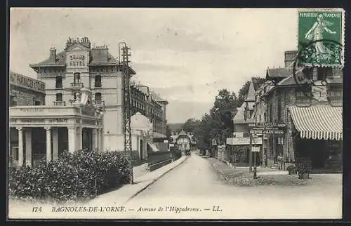 AK Bagnoles-de-l`Orne, Avenue de l`Hippodrome