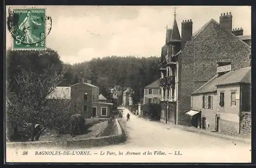 AK Bagnoles-de-l'Orne, Le Parc, les Avenues et les Villas