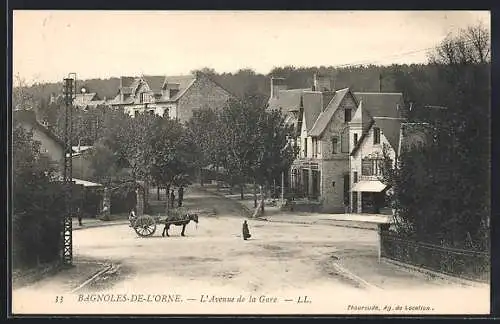 AK Bagnoles-de-l`Orne, L`Avenue de la Gare