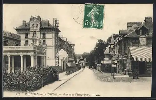 AK Bagnoles-de-l`Orne, Avenue de l`Hippodrome