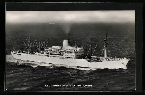 AK Passagierschiff S.S. Chitral der P.&O. Orient Lines auf hoher See