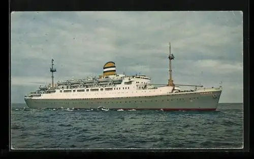 AK Passagierschiff SS Haasdam in Fahrt auf hoher See