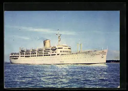 AK Passagierschiff SS Castel Felice vor der Küste, The Sitmar Line, Italy