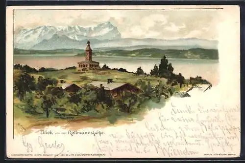 Künstler-AK Rottmannshöhe, Panorama