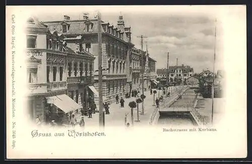 AK Wörishofen, Bachstrasse mit Kurhaus