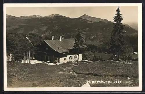 AK Reit i. W., Hotel Hindenburghütte mit Bergpanorama