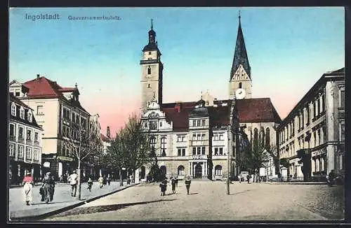 AK Ingolstadt, Gouvernementsplatz, Rathaus, Kirchturm