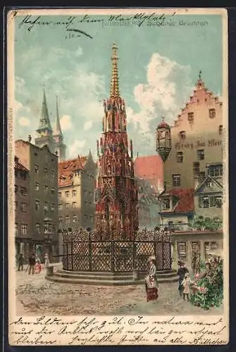 AK Nürnberg, Schöner Brunnen