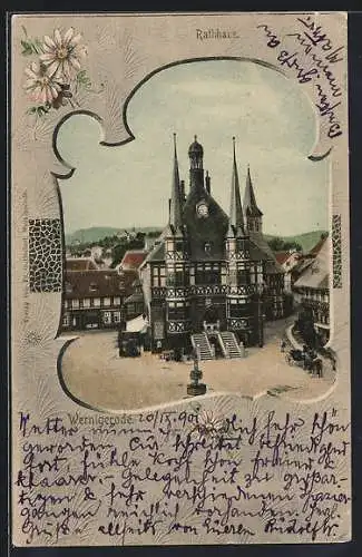 AK Wernigerode, Das Rathaus im Passepartout