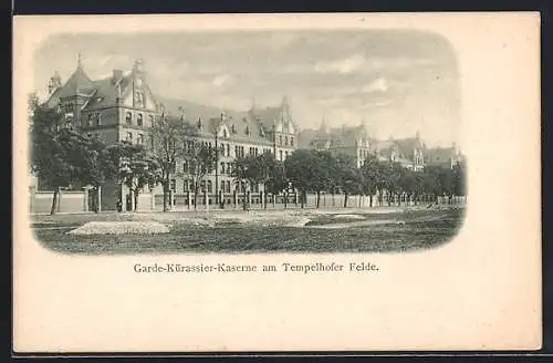 AK Berlin, Garde-Kürassier-Kaserne am Tempelhofer Feld