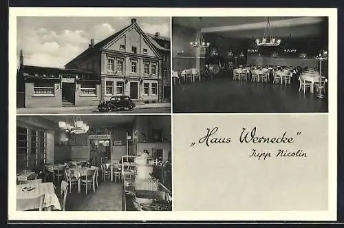 AK Neheim-Hüsten, Gasthaus Haus Wernecke, Bahnhofstrasse 135